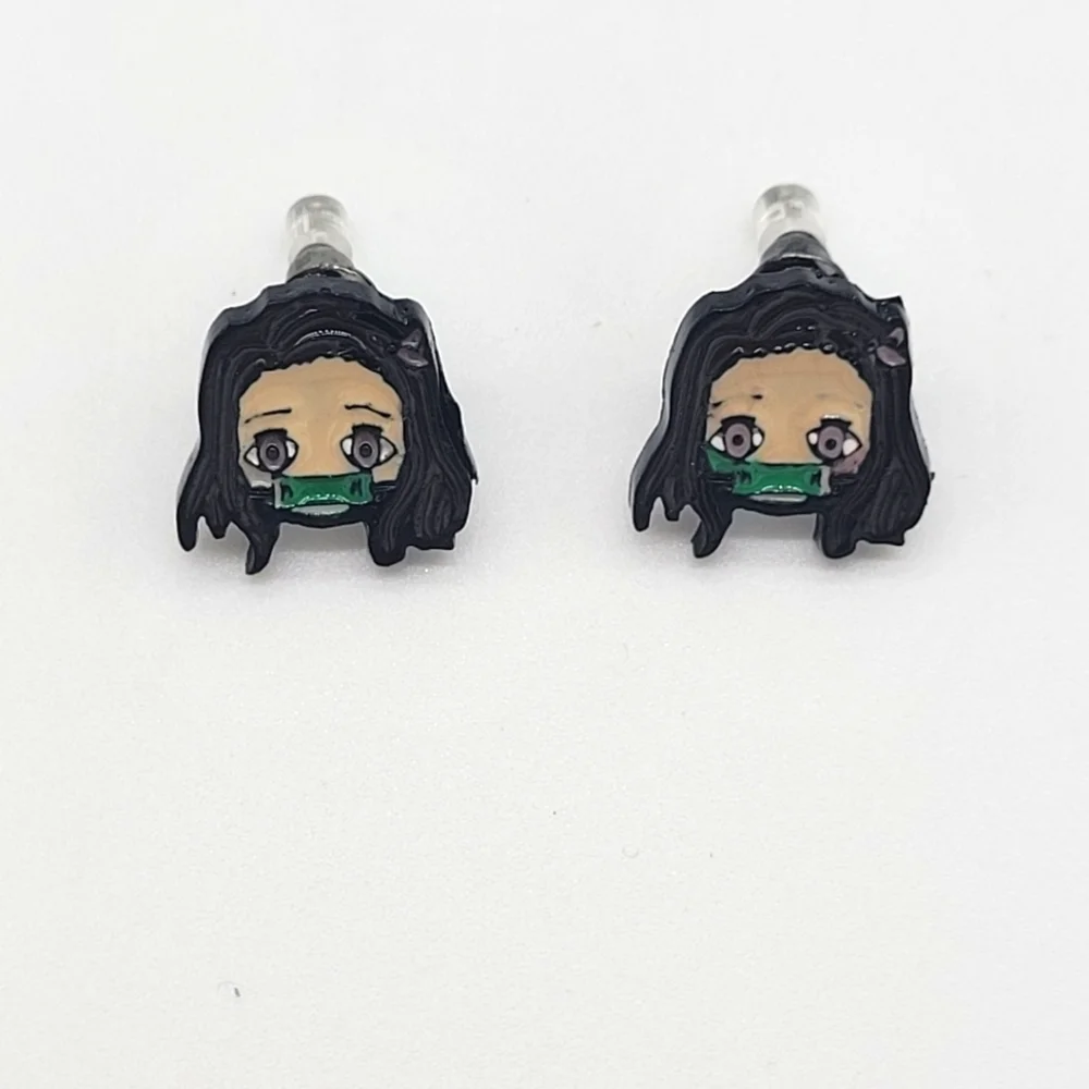 New Japanese Demon Slayer Stud Earrings 1 pair